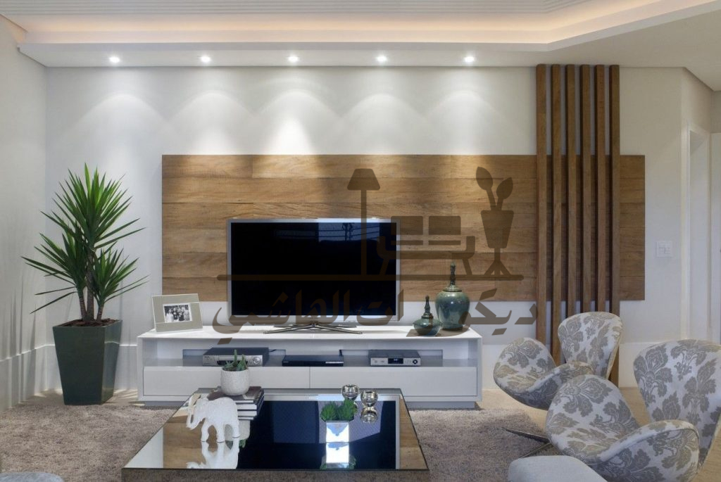 ديكور جبس بورد شاشة بلازما بجدة