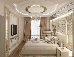 ديكورات جبس غرف نوم فخمة بالسعودية