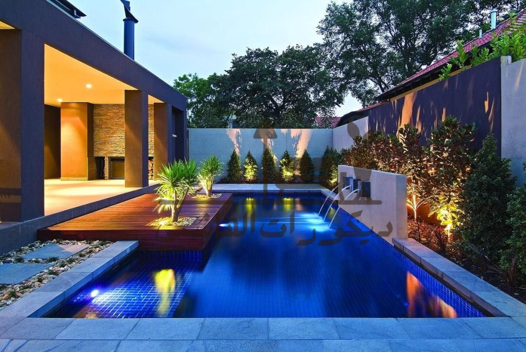 تصميم ديكورات حدائق الفلل