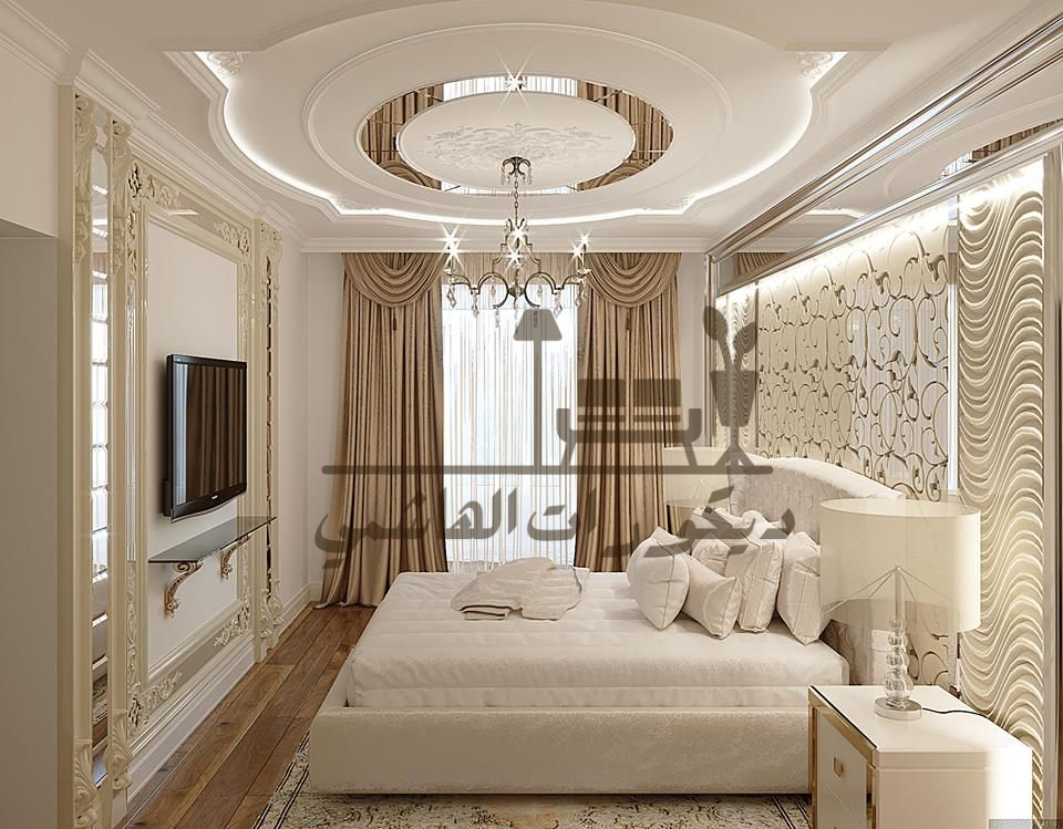 ديكور جبس غرف نوم كلاسيك 1 ديكور جبس غرف نوم كلاسيك