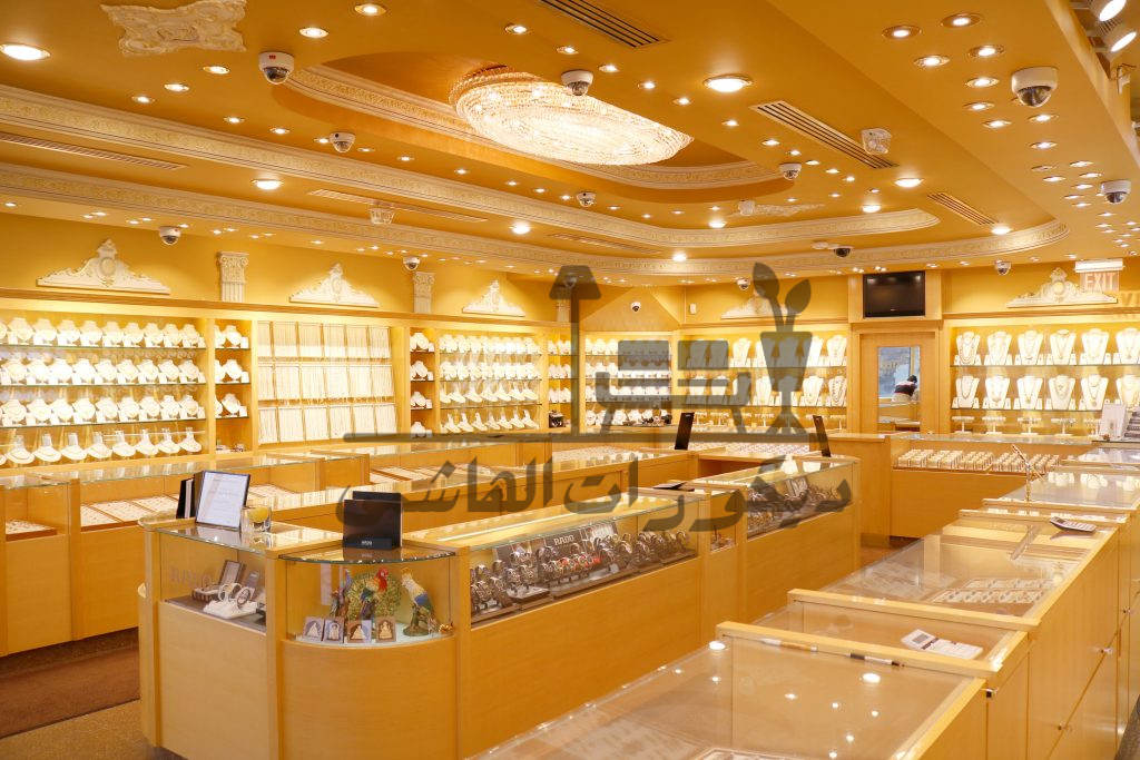 ديكورات محلات ذهب