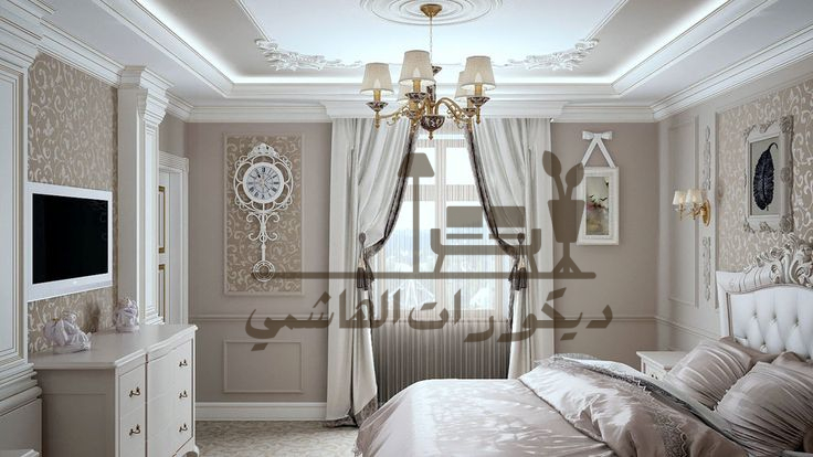 ديكور جبس غرف نوم كلاسيك 4 ديكور جبس غرف نوم كلاسيك