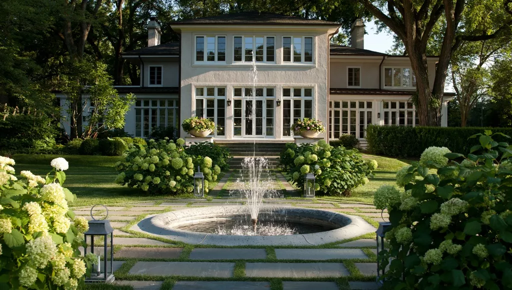 تصميم ديكورات حدائق الفلل