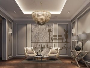 ديكورات حوائط دهانات ريسبشن