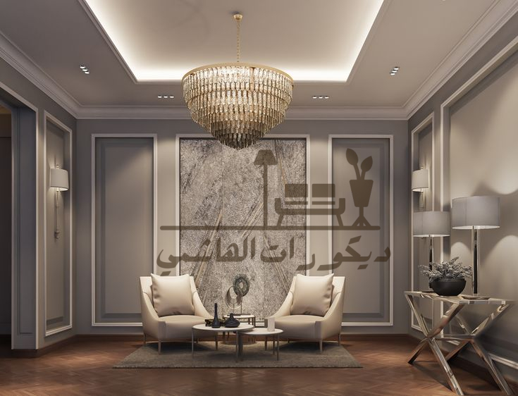 ديكورات حوائط دهانات ريسبشن