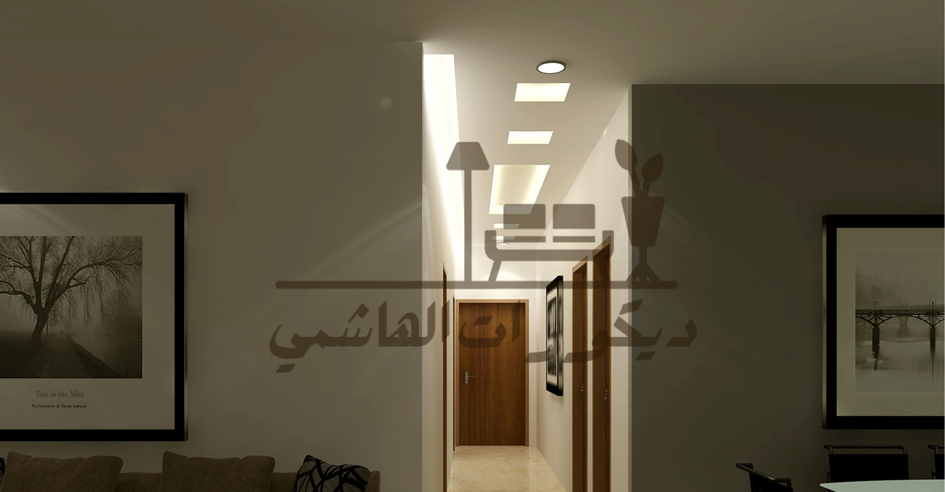 جبس بورد ممرات ضيقة