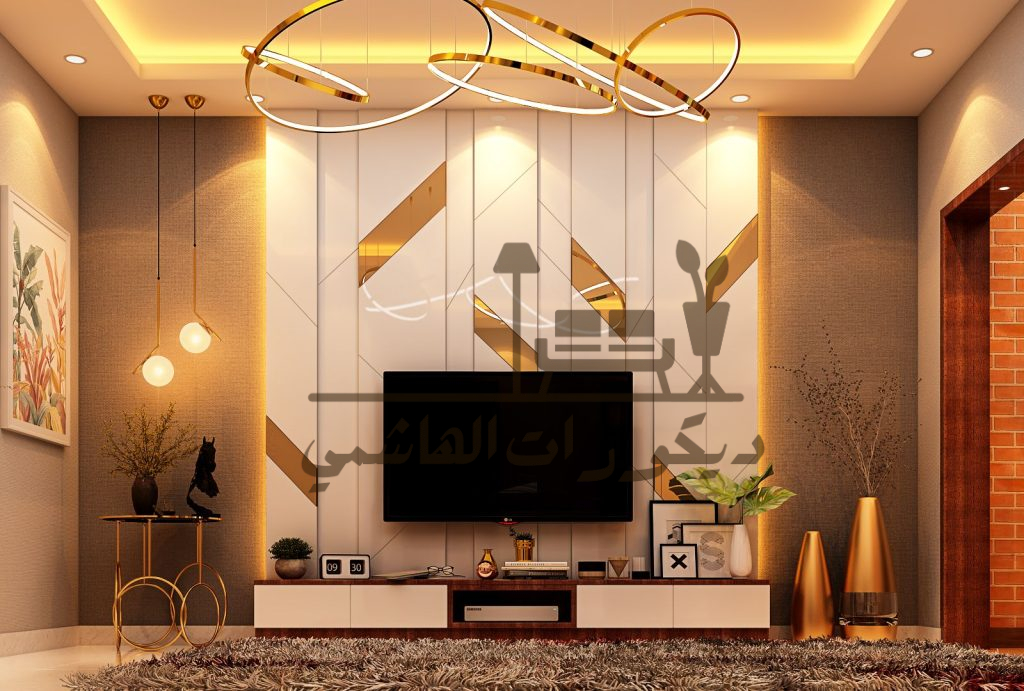 ديكور حائط التلفاز