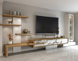 ديكور طاولة تلفزيون