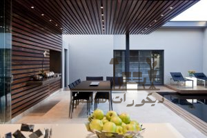 ديكور سقف خشبي معلق