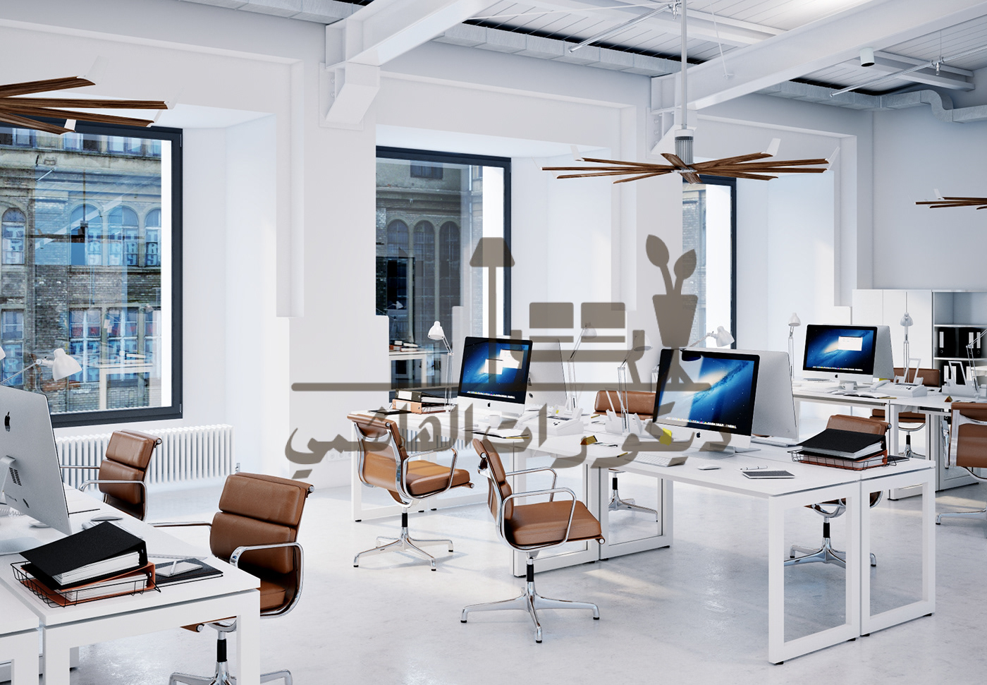 ديكور مكاتب عمل 2 ديكور مكاتب عمل