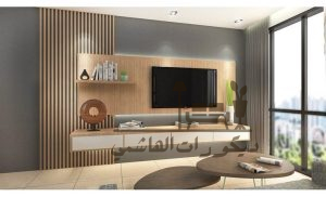 ديكور تلفزيون خشب