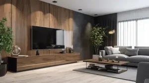 ديكور تلفزيون بديل الخشب