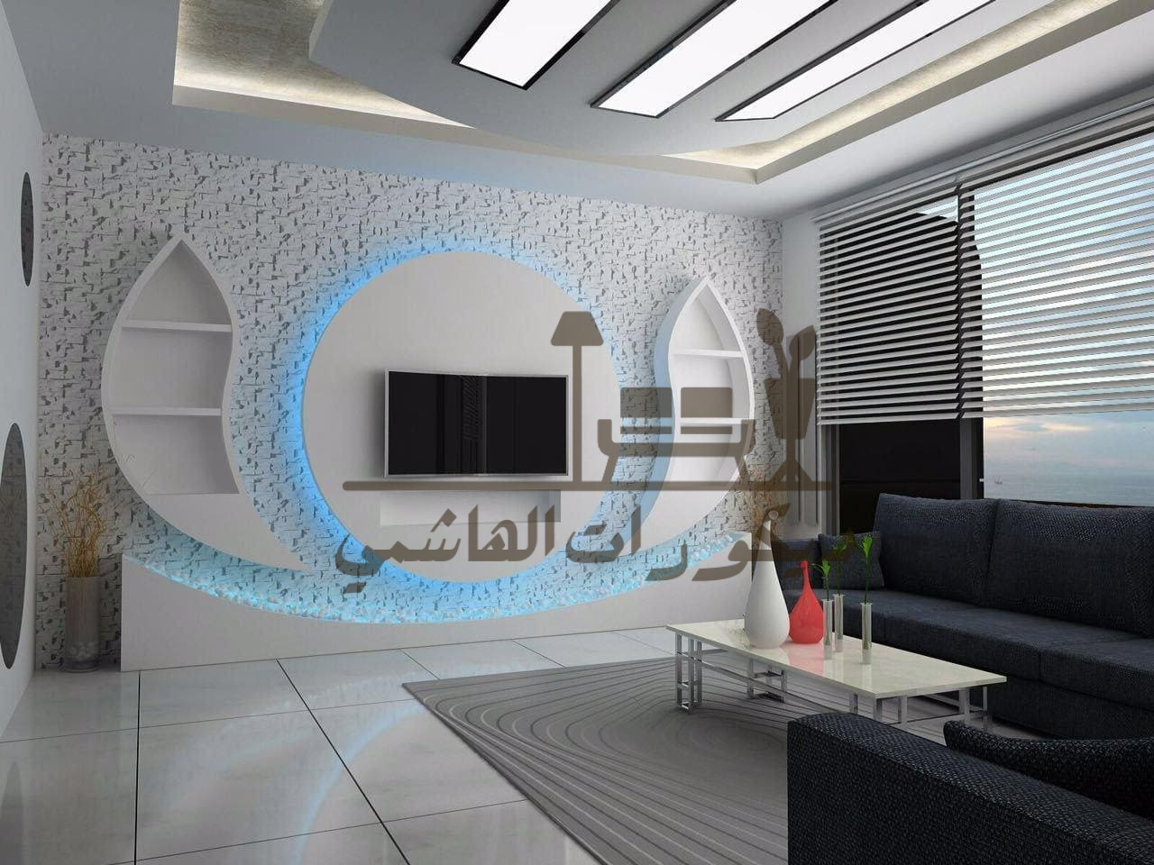 ديكور شاشة جبس بورد