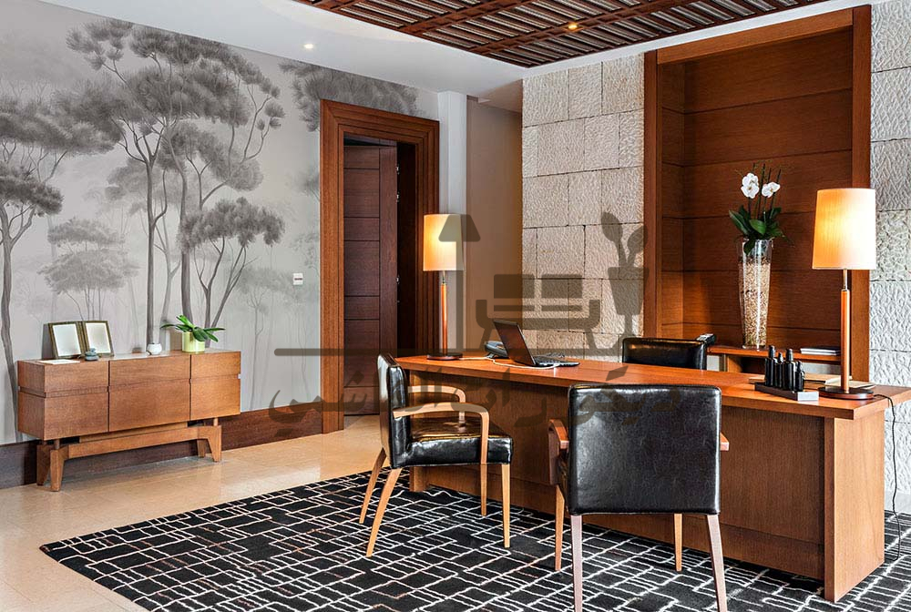 ديكور مكاتب خشب