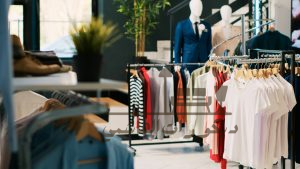 ديكور محل ملابس صغير