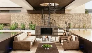 ديكور حجر طبيعي خارجي