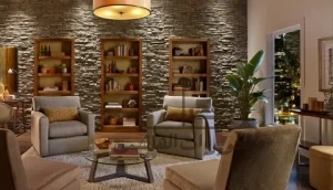 ديكور الحجر على الحائط