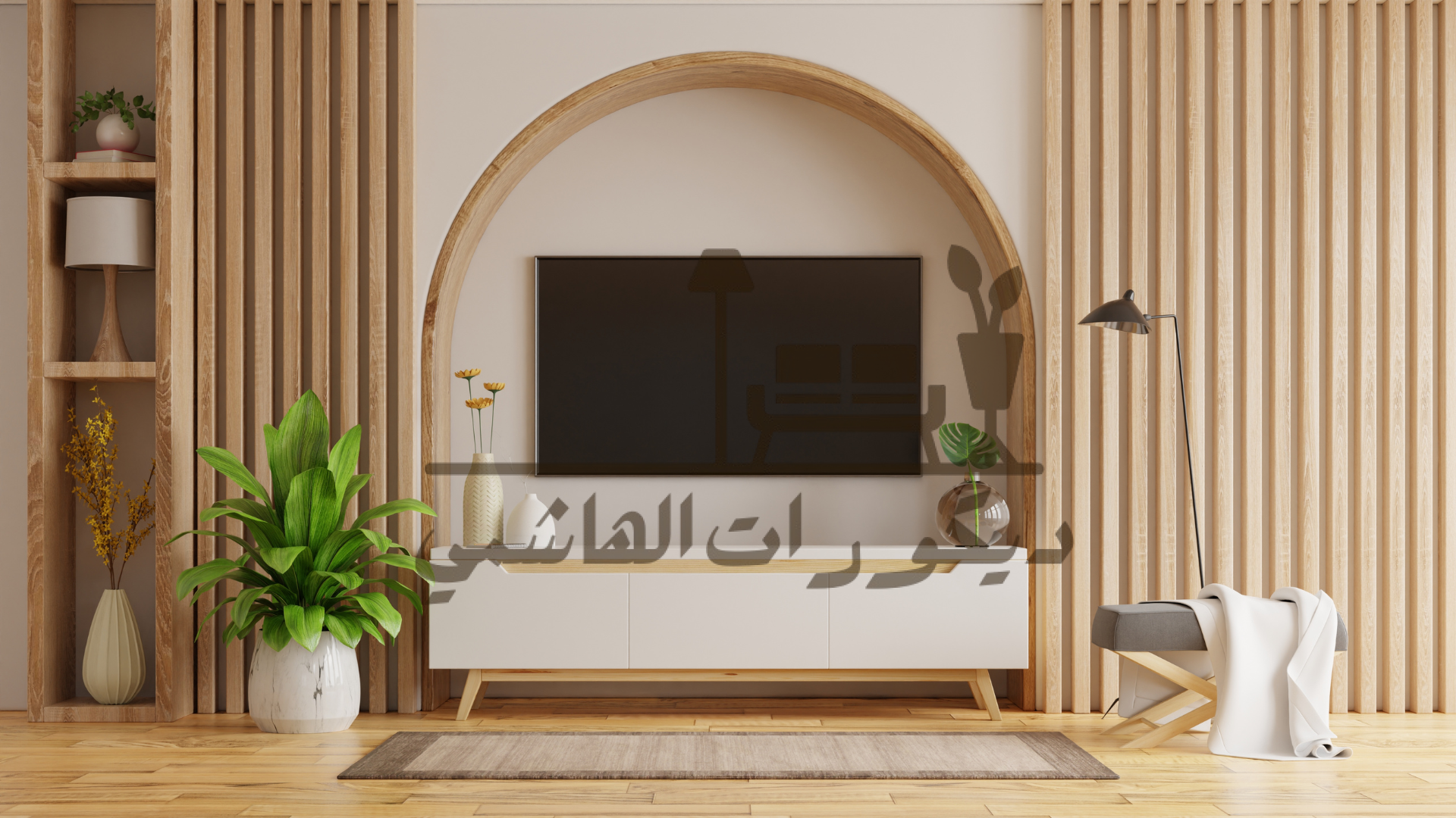 ديكور خشب جداري داخلي