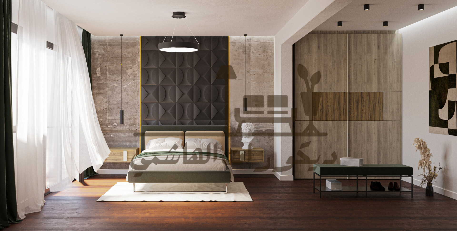 ديكور حوائط غرف نوم