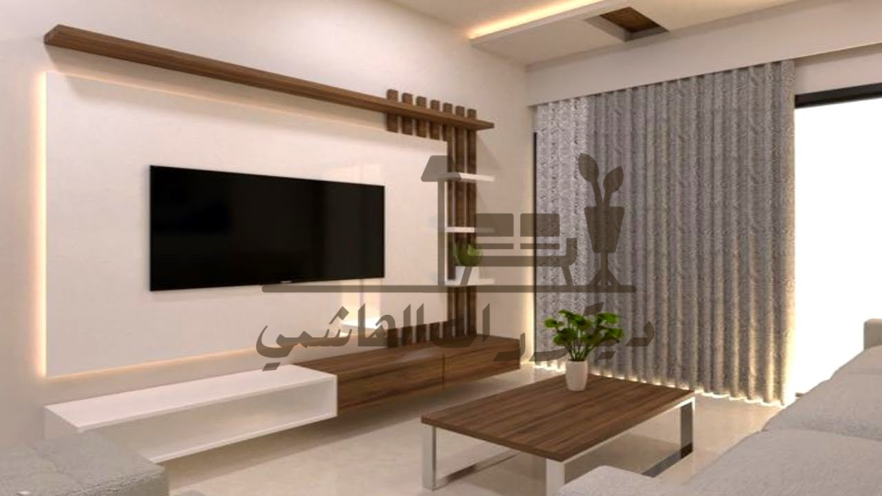 ديكور صالات جلوس مع التلفاز