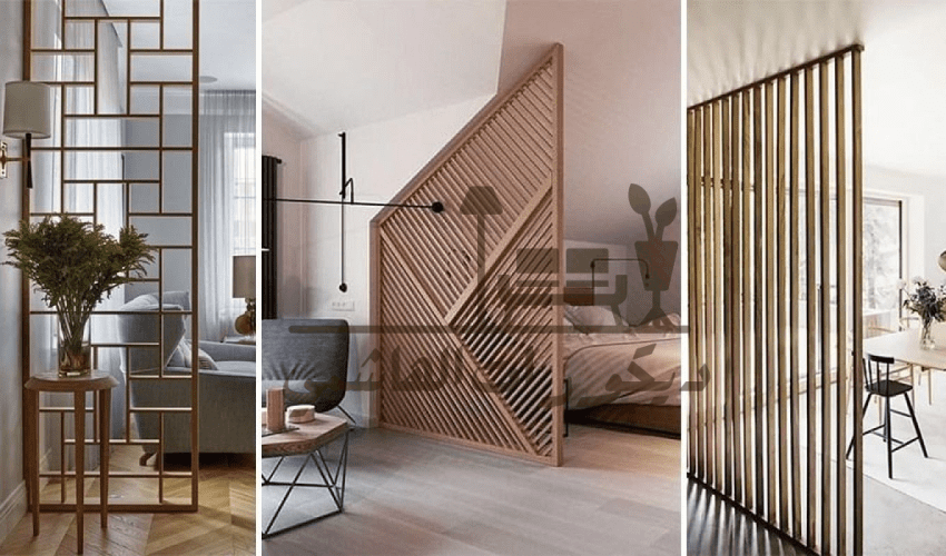 فواصل ديكور خشب 3 فواصل ديكور خشب