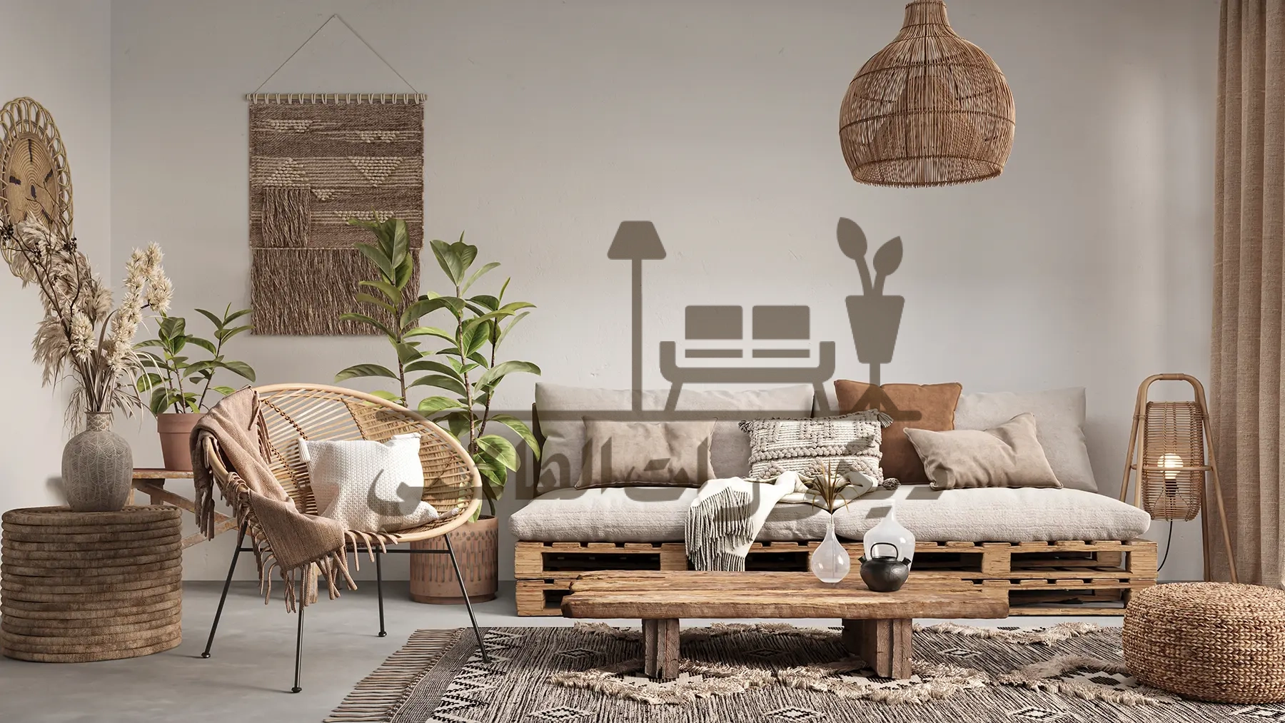 الديكور الريفي البسيط