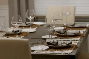 ديكورات طاولة السفرة