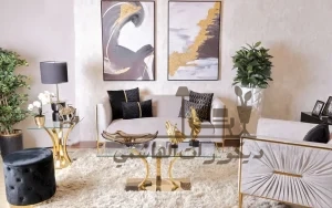 ديكور ذهبي وفضي