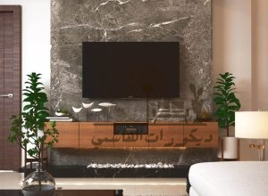ديكور رخام للتلفزيون